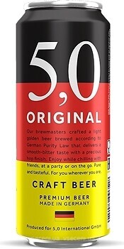 Фото 5.0 Original Craft Beer 5% ж/б 0.5 л