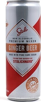 Фото Stolichnaya Ginger Beer Stoli 0% ж/б 0.25 л