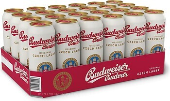 Фото Budweiser Budvar Original Czech Lager 5% ж/б 24x0.5 л