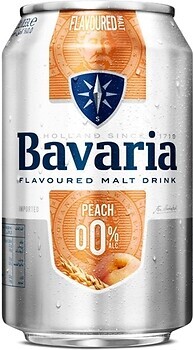 Фото Bavaria Peach Malt 0.0% ж/б 0.33 л