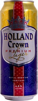 Фото Holland Crown Premium Lager 4.8% ж/б 0.5 л