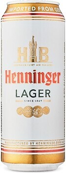 Фото Henninger Lager 4.8% ж/б 0.5 л