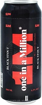 Фото 1M Black Stout 6.3% ж/б 0.5 л