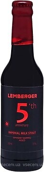 Фото Lemberger 5th Anniversary Imperial Milk Stout Whiskey Barrel Aged 7.7% 0.33 л