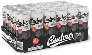 Фото Budweiser Budvar B:Dark 4.7% ж/б 24x0.5 л