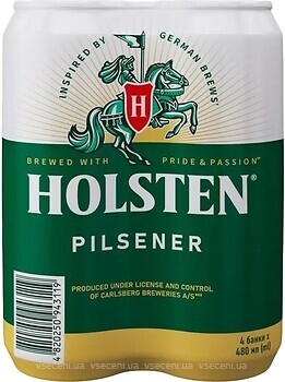 Фото Holsten Pilsener 4.8% ж/б 4x0.48 л