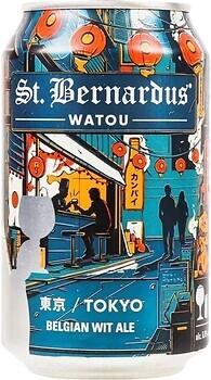 Фото St. Bernardus Tokyo Belgian Wit Ale 6% ж/б 0.33 л