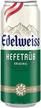 Фото Edelweiss Weissbier Hefetrub 5.3% ж/б 0.5 л