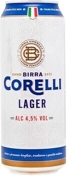 Фото Corelli Lager 4.5% ж/б 0.5 л