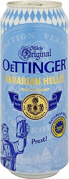 Фото Oettinger Bavarian Helles 4.7% ж/б 0.5 л