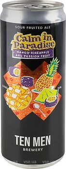 Фото Ten Men Brewery Calm in Paradise: Mango, Pineapple and Passion Fruit 6.1% ж/б 0.33 л