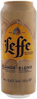 Фото Leffe Blonde 6.6% ж/б 0.33 л