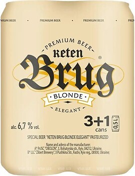 Фото Keten Brug Blonde Elegant 6.7% ж/б 4x0.5 л