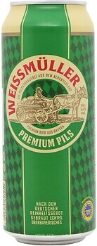 Фото WeissMuller Premium Pils 5% ж/б 0.5 л