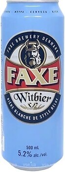 Фото Faxe Witbier 5.2% ж/б 0.5 л