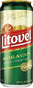 Фото Litovel Moravan 4.6% ж/б 0.5 л