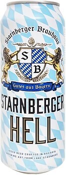 Фото Starnberger Brauhaus Hell 4.8% ж/б 0.5 л