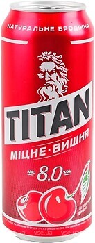 Фото Чернігівське Titan міцне зі смаком вишні 8% ж/б 0.5 л