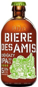 Фото Biere des Amis Cr(H)azy IPA 5.5% 0.33 л