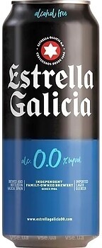 Фото Estrella Galicia Светлое 0% ж/б 0.5 л