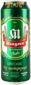 Фото Микулин Светлое 4.3% ж/б 0.5 л