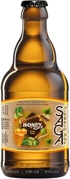Фото Saga Honey Lager 5.8% 0.33 л