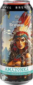 Фото Волинський Бровар Amazonka 5.5% ж/б 0.5 л