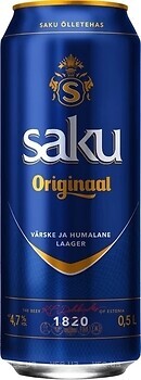 Фото Saku Originaal 4.7% ж/б 24x0.5 л