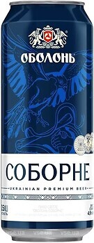 Фото Оболонь Соборне 4.9% ж/б 0.5 л