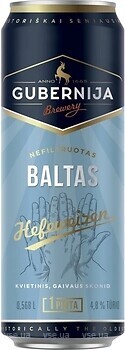 Фото Gubernija Baltas Hefeweizen 4.8% ж/б 24x0.568 л