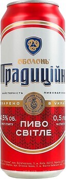 Фото Оболонь Традиційне 4.5% ж/б 0.5 л