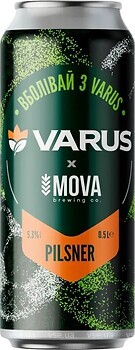 Фото Mova Pilsner 5.3% ж/б 0.5 л