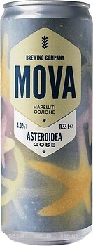 Фото Mova Asteroidea Gose 4% ж/б 0.33 л