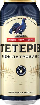 Фото Перша приватна броварня Тетерів 7% ж/б 0.5 л