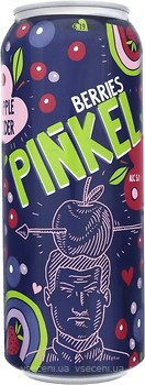 Фото Pinkel сидр Berries яблочный с лесными ягодами 5% ж/б 0.5 л