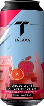 Фото Talava Apple Cider Semisweet with Grapefruits 5% ж/б 0.44 л