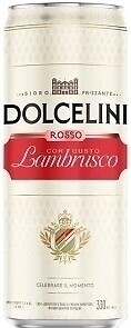Фото Dolcelini Rosso con gusto Lambrusco 7.5% ж/б 0.33 л