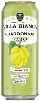 Фото Villa Bianca Chardonnay Bianco 4.4% ж/б 0.5 л