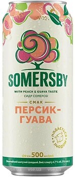Фото Somersby Персик-гуава 4.7% ж/б 0.5 л