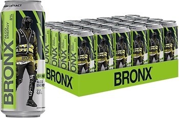 Фото Bronx Alco Energy Kiwi & Apple 8% ж/б 24x0.5 л