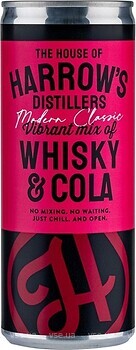 Фото Liviko Harrow's Whisky Cola 5% ж/б 0.25 л