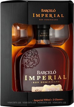 Фото Ron Barcelo Imperial 0.7 л с двумя бокалами