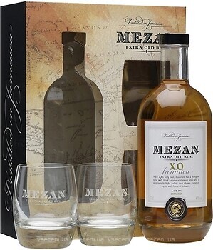 Фото Mezan Jamaican XO Extra Old 0.7 л + 2 стакана