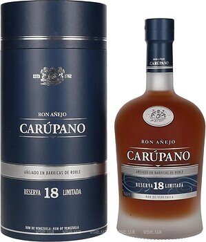 Фото Carupano Reserva Limitada Anejo 18 YO 0.7 л в тубе