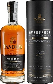 Фото Tanduay Overproof 0.7 л в подарочной упаковке