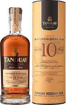Фото Tanduay Dark Rum 10 YO 0.7 л в подарочной упаковке