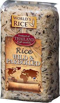 Фото World's Rice wild + parboiled 900 г