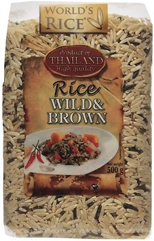 Фото World's Rice wild + brown 500 г