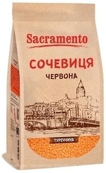 Фото Sacramento чечевица красная 500 г