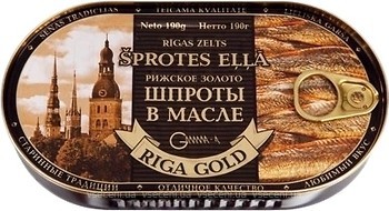 Фото Рижское золото шпроты в масле 190 г